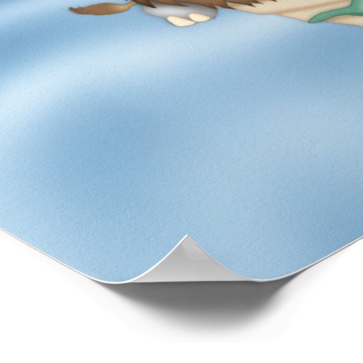 RAINBOW NOAHS ARK NURSERY DECORATION Poster ポスター (角)