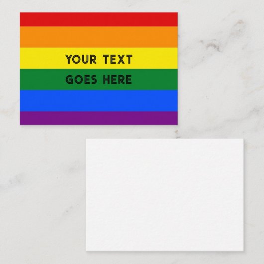 RAINBOW note card blank flat to personalise ノートカード (正面/裏面)