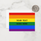 RAINBOW note card blank flat to personalise ノートカード (正面/裏面インサイチュ)