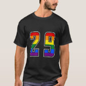 Rainbow Number 29 Team Junior Numbered Uniform Tシャツ (正面)