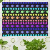 Rainbow of Dotsキッチンタオル キッチンタオル (折り畳み)