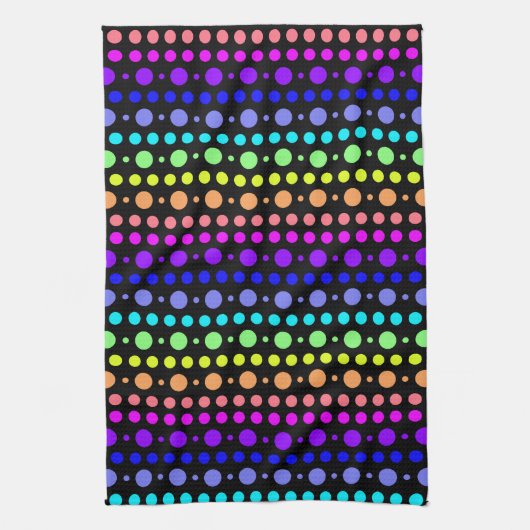 Rainbow of Dotsキッチンタオル キッチンタオル (縦)