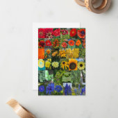 Rainbow of Flowers  ノートカード (正面/裏面インサイチュ)