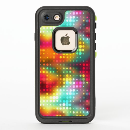 Rainbow of Rainからのスプラッツ抽象芸術 LifeProof iPhoneケース (裏面)