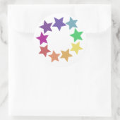 Rainbow of Starsスタンプ ラウンドシール (バッグ)