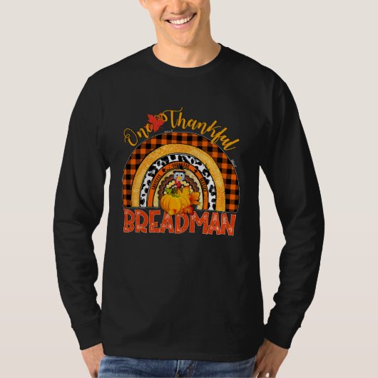 Rainbow One Thankful Breadman Tシャツ (正面)