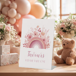 Rainbow Onederful 1st Birthday Favours  台座サイン