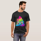 Rainbow Op Emoji Cute Unicorn O Flower Silly Tシャツ (正面フル)
