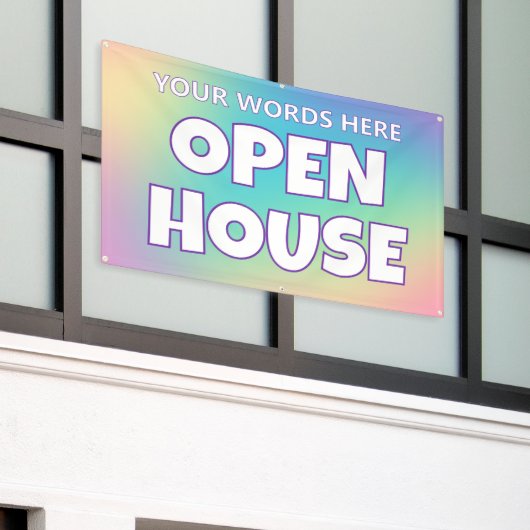 Rainbow OPEN HOUSE Custom Banner 横断幕 (ビルの外側)