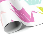 Rainbow Origami Crane Wrapping Paper ラッピングペーパー (ロールコーナー)