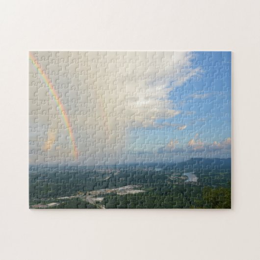 Rainbow Over Chattanooga, Tennessee - 11x14インチ ジグソーパズル (横)