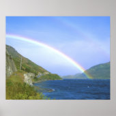 Rainbow over Hawea Lake, South Island, New ポスター (正面)
