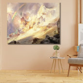 Rainbow Over Yellowstone, Moran 1900 キャンバスプリント