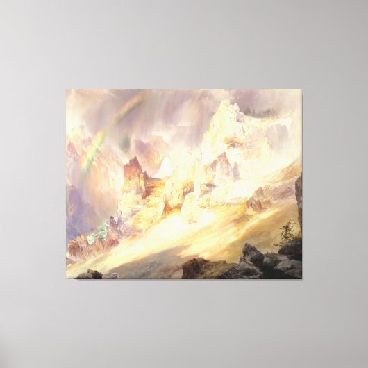 Rainbow Over Yellowstone, Moran 1900 キャンバスプリント (正面)