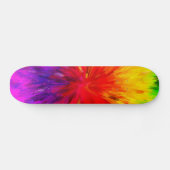 Rainbow Paint Splatter スケートボード (横)