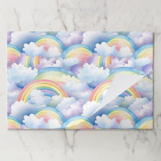 Rainbow Paper Placemats ペーパーパッド (折り畳み)
