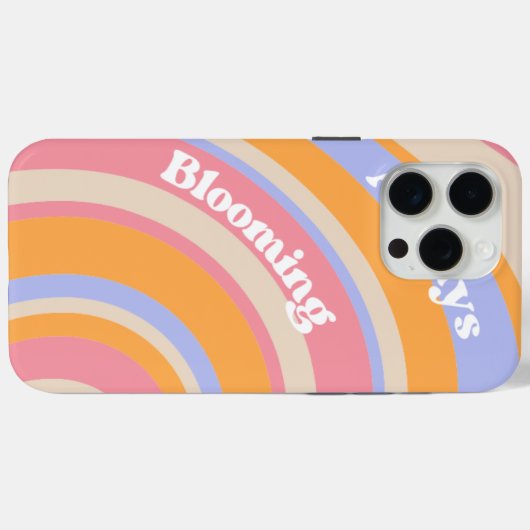 Rainbow Pastel iPhone 15 Pro Max Case Case-Mate iPhoneケース (裏面 (横))