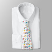 Rainbow Paw Prints Tie ネクタイ (タイ)