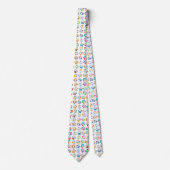 Rainbow Paw Prints Tie ネクタイ (正面)