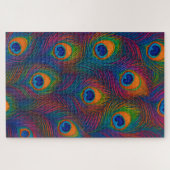 Rainbow Peacock Feathers ジグソーパズル (横)