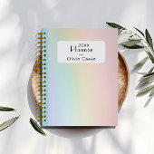 Rainbow Personalized Planner With Custom Name プランナー手帳