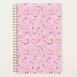 Rainbow Pink Donut Sprinkles Notebook Planner  プランナー手帳