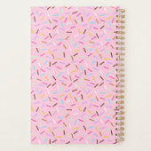 Rainbow Pink Donut Sprinkles Notebook Planner  プランナー手帳 (裏面)