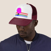 Rainbow Pink Profile – Pop Art Trucker Cap キャップ (インサイチュ)