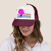 Rainbow Pink Profile – Pop Art Trucker Cap キャップ (インサイチュ)