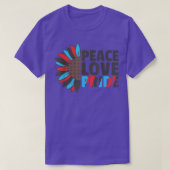Rainbow Polyamory Flag Pride Lgbtq Sunflower Tシャツ (デザイン正面)