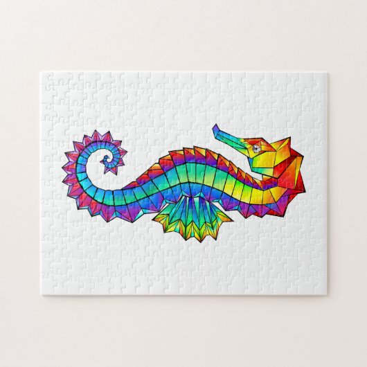 Rainbow Polygonal Seahorse ジグソーパズル (横)
