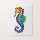Rainbow Polygonal Seahorse ジグソーパズル (縦)