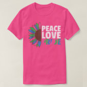 Rainbow Polyseual Flag Pride Lgbtq Sunflower  Tシャツ (デザイン正面)