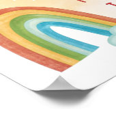 Rainbow Positive Affirmations Poster for Kids ポスター (角)