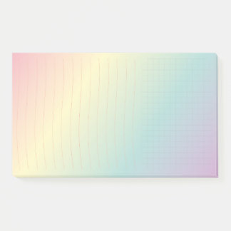 Rainbow Post-It®、10 x 6インチ ポストイット