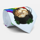 Rainbow Pot of Gold St. Patrick's Day ネクタイ (ロール)