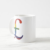 Rainbow pound コーヒーマグカップ (正面左)