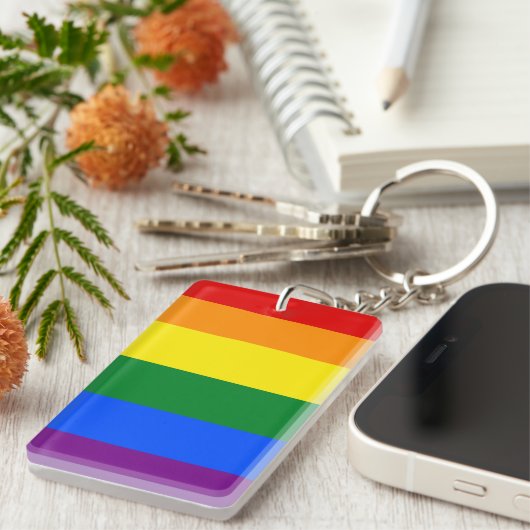 Rainbow Pride キーホルダー (正面右)