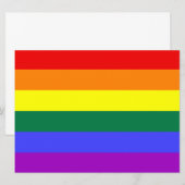Rainbow Pride Flag Invitation 招待状 (正面/裏面)