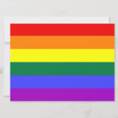 Rainbow Pride Flag Invitation 招待状 (正面)