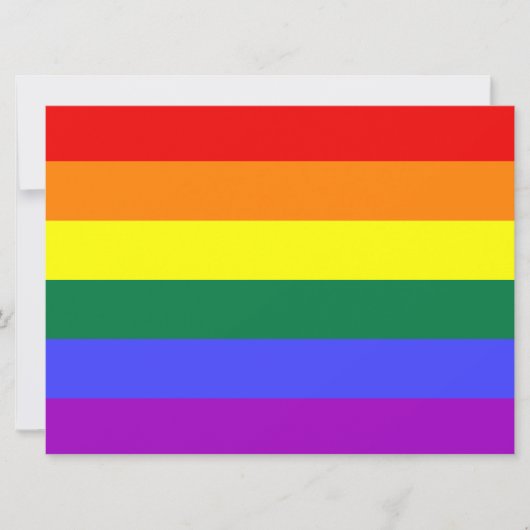 Rainbow Pride Flag Invitation 招待状 (正面)