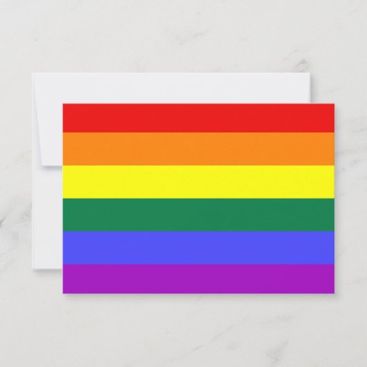 Rainbow Pride Flag Invitation 招待状 (正面)