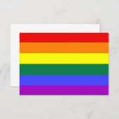 Rainbow Pride Flag Invitation 招待状 (正面/裏面)