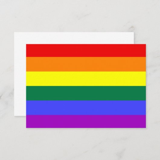 Rainbow Pride Flag Invitation 招待状 (正面/裏面)