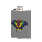 Rainbow Pride Flag Swallowtail Butterfly フラスク (左)