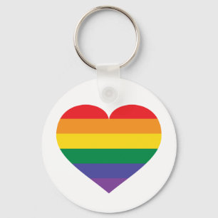 Rainbow Pride Heart キーホルダー