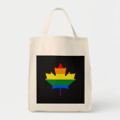 Rainbow pride maple leaf  トートバッグ (正面)