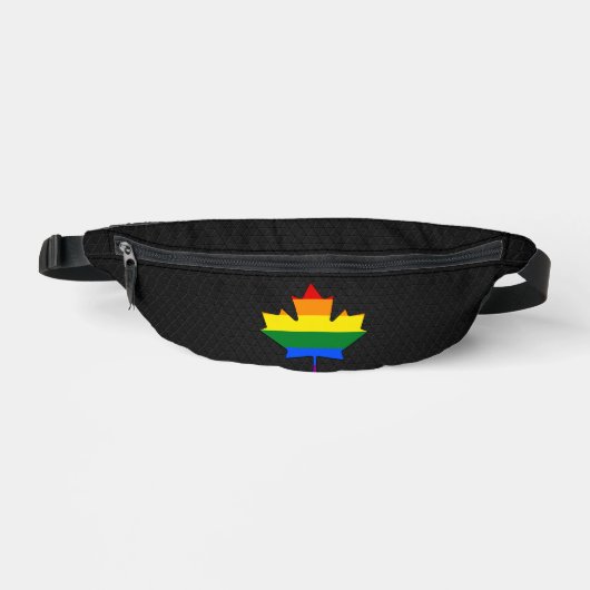 Rainbow pride maple leaf ファニーパック (正面)