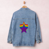 Rainbow pride stars デニムジャケット (ハンガー)