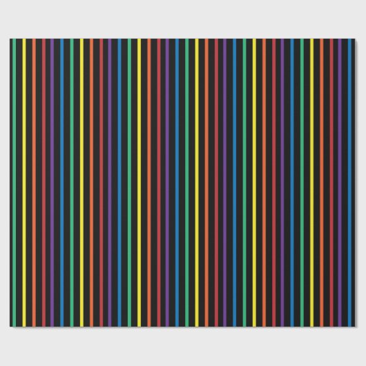 Rainbow Pride Stripe Wrapping Paper ラッピングペーパー (フラット)